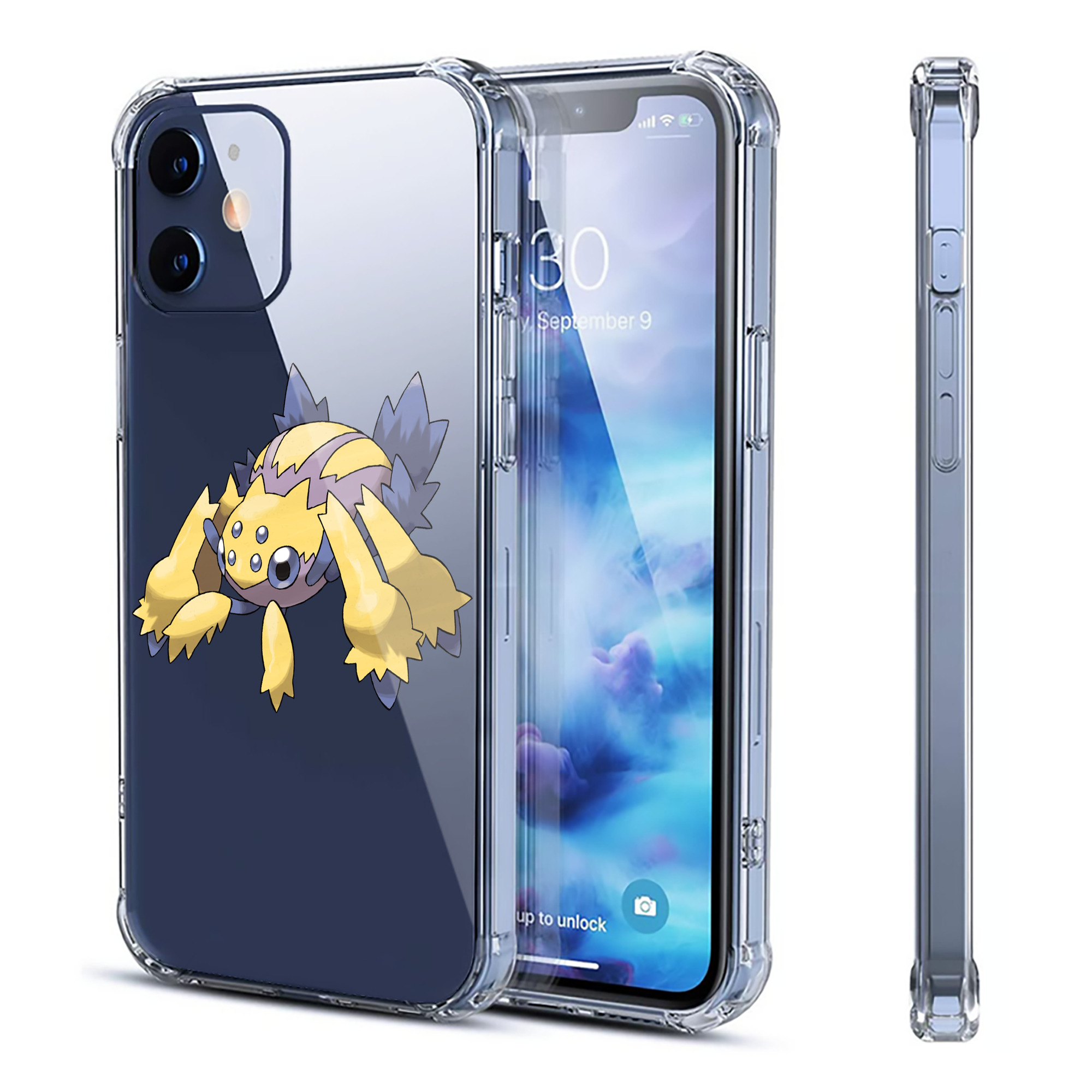（画像用） ポケットモンスター Pokémon 【iPhone 12シリーズ対応】透明スマホケース（クリアソフトケース）